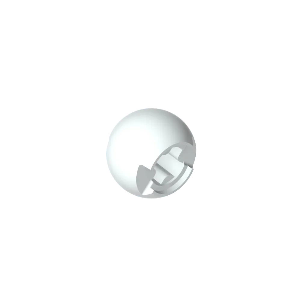 Gobricks GDS-1056 Technical Ball Joint with Through Axle Hole | Compatible Building Bloc detail view