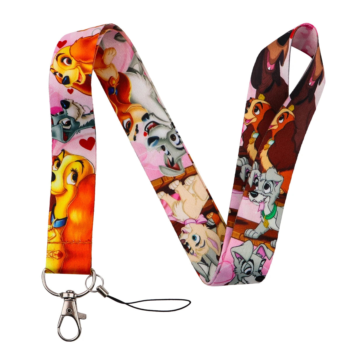 Cartoon Animal Keychain Lanyard | Anti-Lost Rope Strap for Keys additional angle