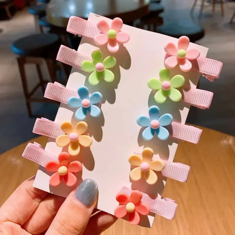 30PCS or 10PCS Hair Clips Girls Cute Cartoon Color Hair Accessories Candy Color Sty additional angle