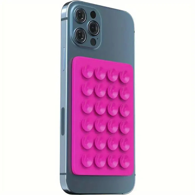 Silicone Suction Phone Holder Mat Multifunctional Suction Cup Wall Stand Square Anti-S close-up view