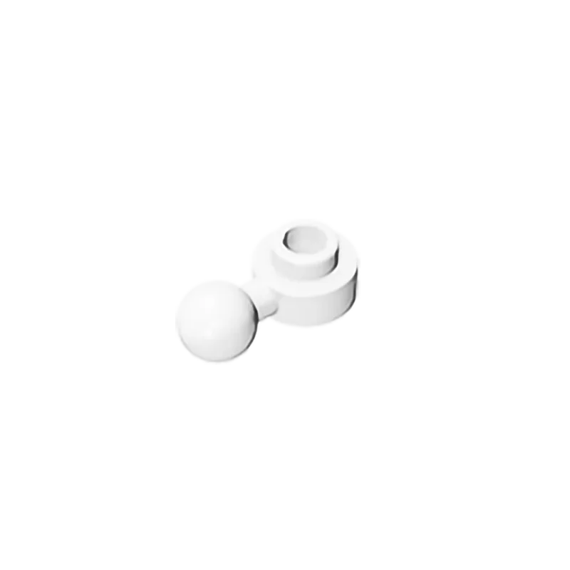 Gobricks GDS-1500 Hinged Plate 1x1 with Ball Head | Compatible Building Brick close-up view