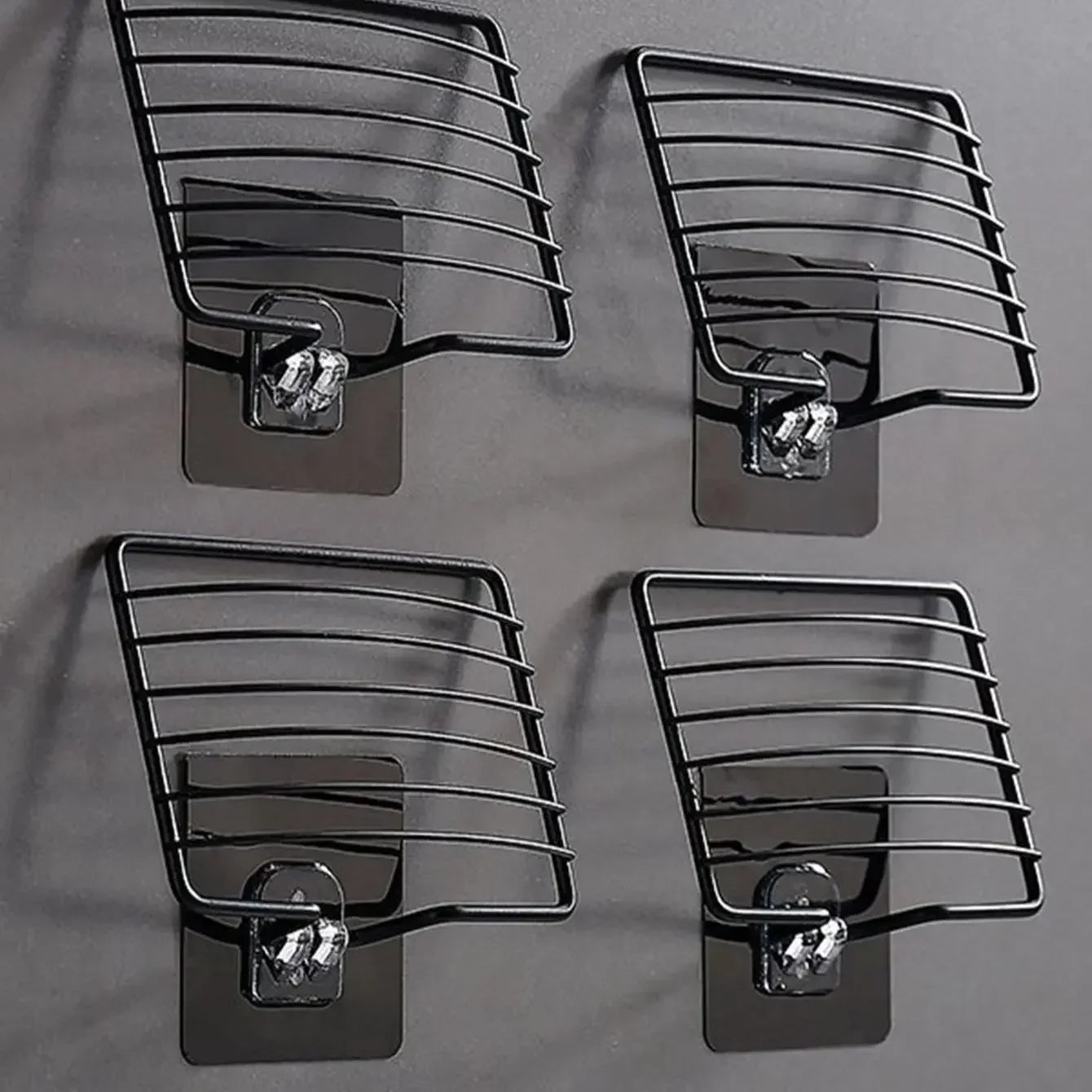 Stainless Steel Soap Rack | Wall Mounted Soap Dish with Drainage Tray close-up view