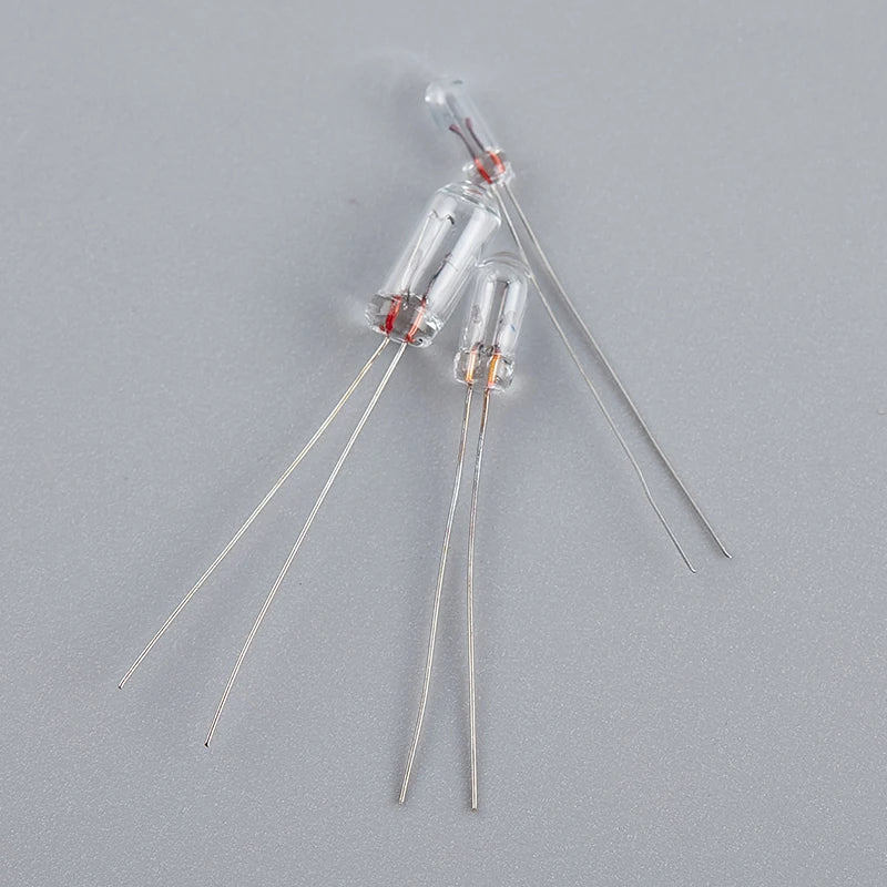 10pcs Miniature Lamp Bulbs | 0.07A 3mm 4mm 5mm 3V 6V 9V 12V 24V Edison Incandescent Filament Rice Li