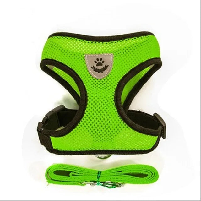 Breathable Mesh Cat Harness and Leash Set | Reflective Soft Vest for Small Cats and additional angle