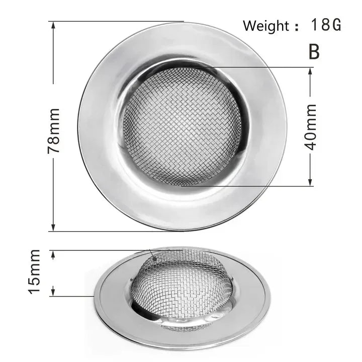 Kitchen Sink Strainer | Stainless Steel Mesh Drain Filter for Sink and Bathroom alternate view