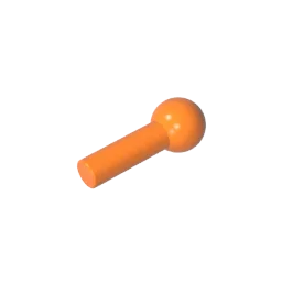 Gobricks Bar 1L with Tow Ball | Compatible Building Block Technical Parts additional angle