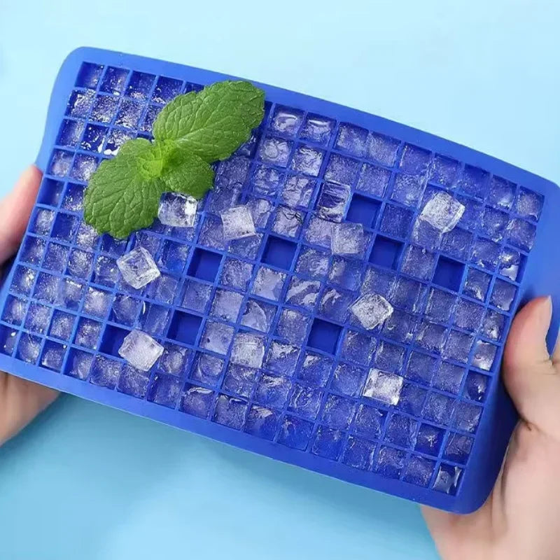 Food Level Silicone Ice Cube Maker 160 Square Tray Ice Cream Mold Summer Drink Wine Milk Tea Ice Cub