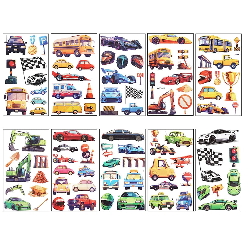 10pcs Soccer Temporary Tattoo Stickers Kids Boys Birthday Party Favors Sport Football lifestyle view