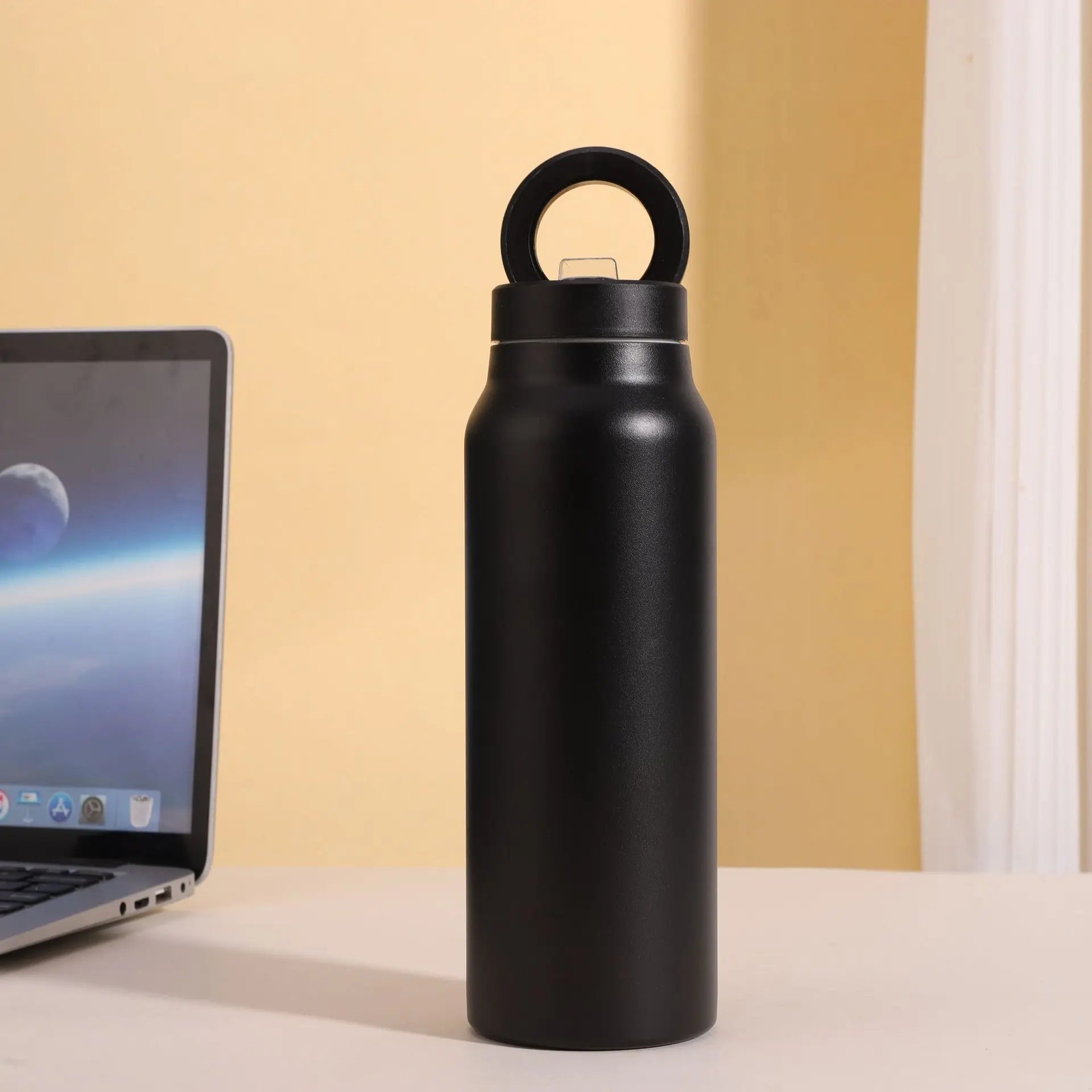 Painted Sports Thermos Steel Double Wall 24oz/700ml Water Vacuum Flask Water Bottle additional angle