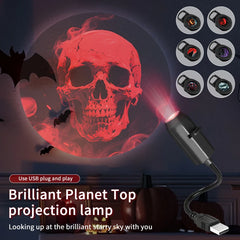 5V USB Projection Lamp with Interchangeable Theme Strips | Indoor Ceiling Decor alternate view