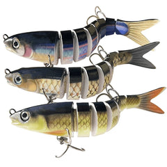 Fishing Lure Multi-Joint Fish Fishing Kit Slow Sinking Realistic Hard Lure Swimbait Freshwater and S