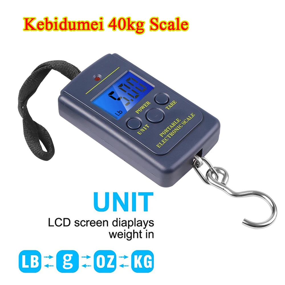 Portable Digital Hanging Scale | 0.01kg to 40kg LCD Luggage Weighing Scale alternate view