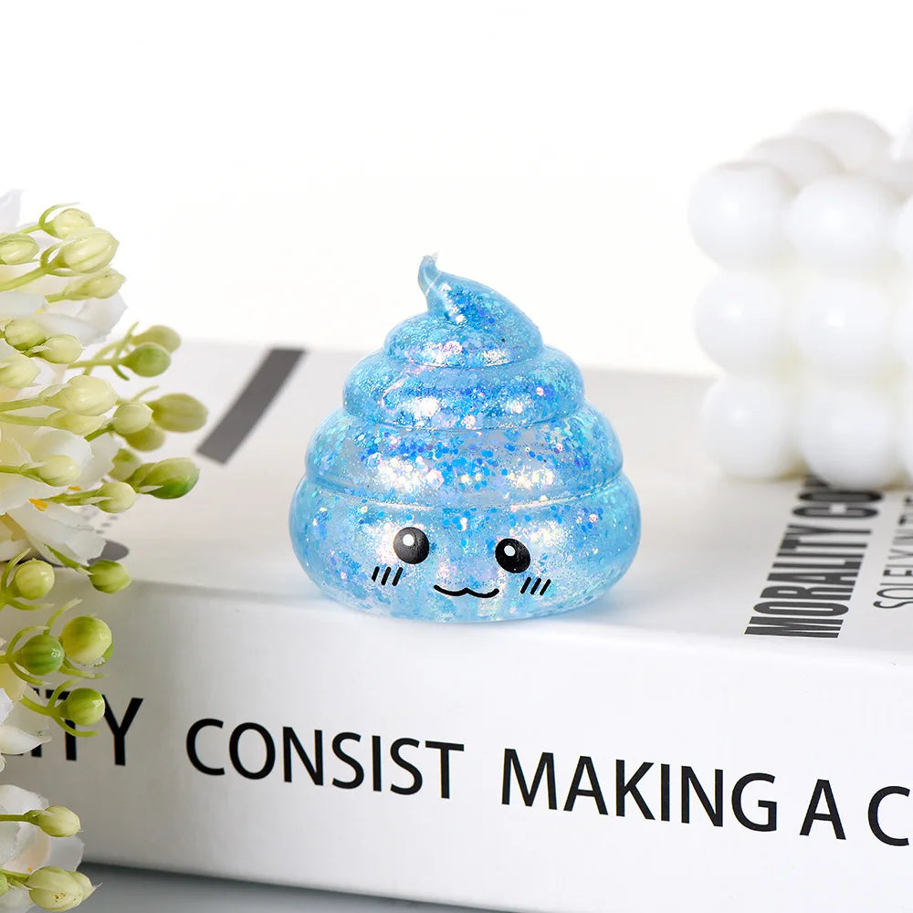 Novelty Squishy Poo Stress Ball Squishies Toys Maltose Funny Stretch Squeeze Fidget T lifestyle view
