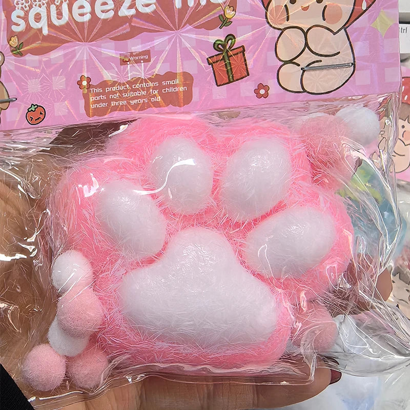 Squeeze Cat Paw Toys Cute Soft Abreact Relief Relax Toys Sticky Decompressing Pinch additional angle