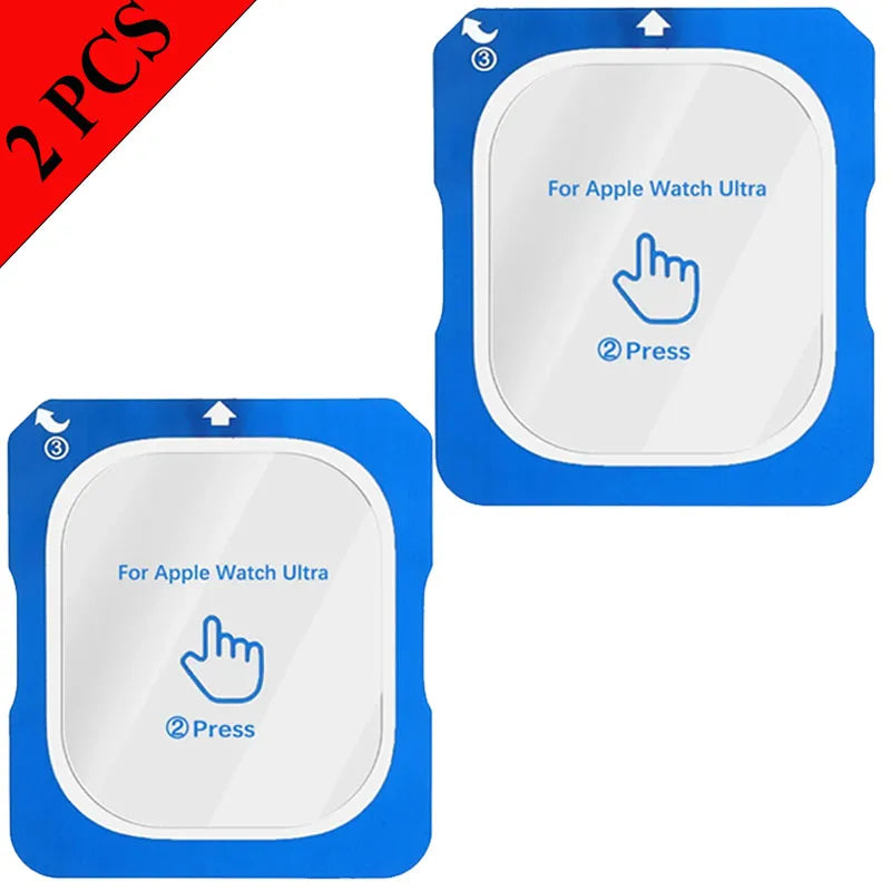 Tempered Glass Film Quick Pasting For Apple Watch Ultra 3/2/1 49mm Easy to Install Screen Glass Protective Film Ultra 3-2-1 49mm
