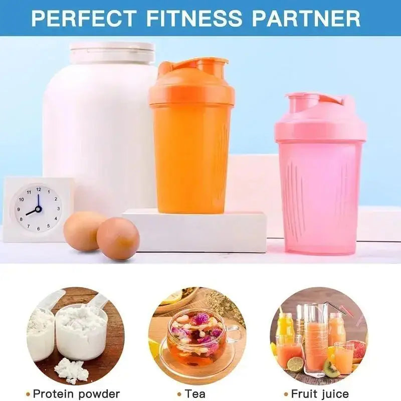 New 400ML Blender Shaker Bottle with Stainless Ball BPA Free Plastic Protein Shakes L lifestyle view