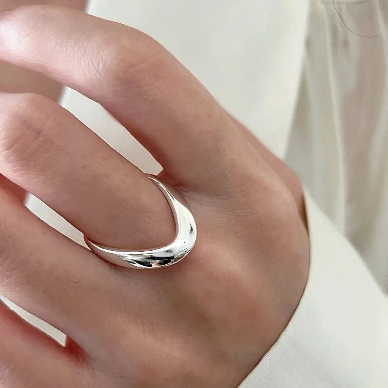 VENTFILLE 925er Sterlingsilber Blumen-Spitzenring | Koreanischer Mode-Ring mit verstellbaren Zirkonia