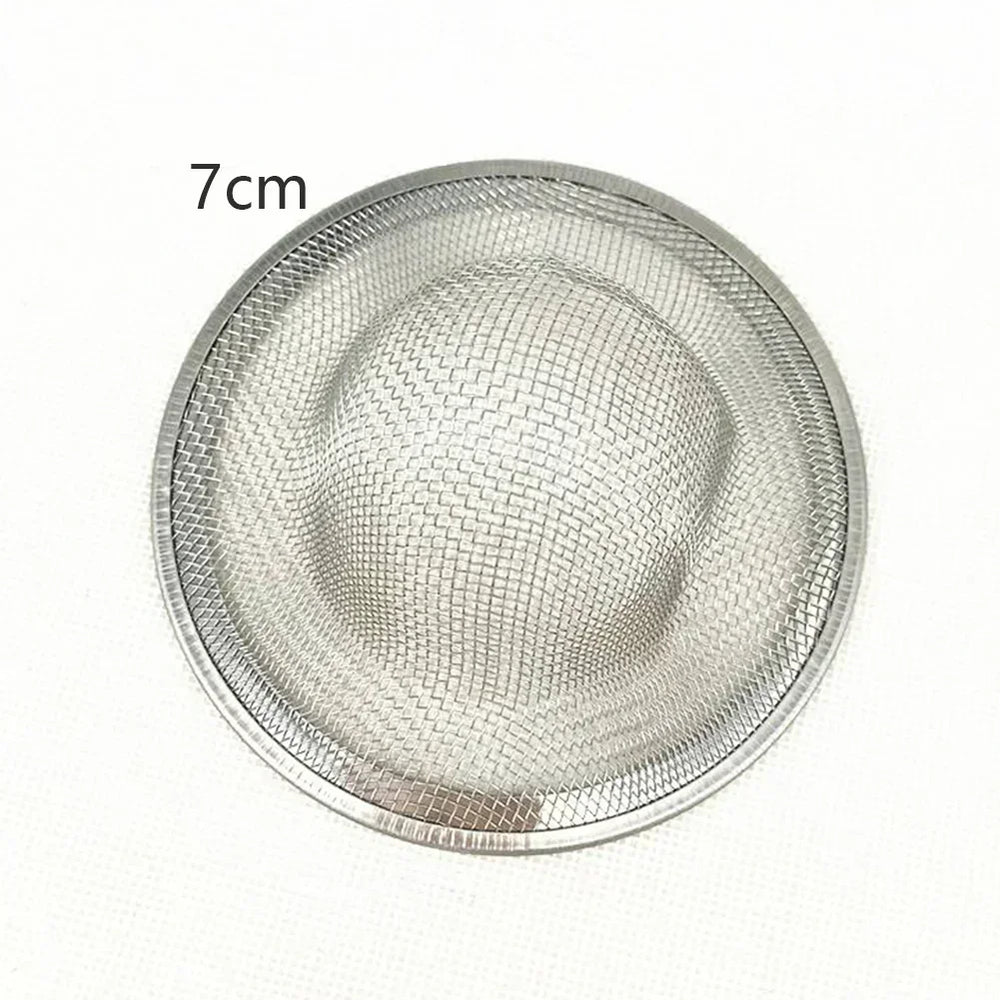 5/7/9/11cm Sink Mesh Strainer Kitchen Water Sink Filter Stainless Steel Bathroom Fl additional angle