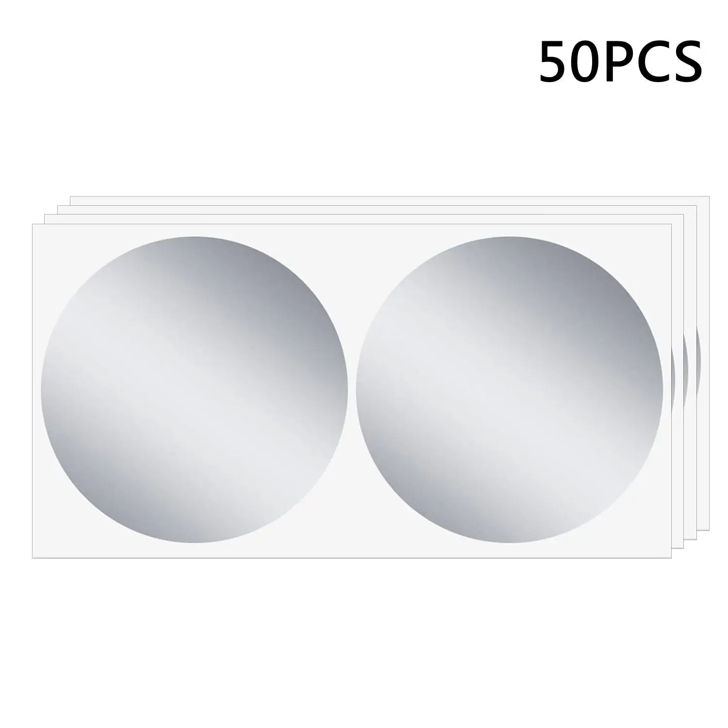 50pcs/ Pack 2" Inch, 50mm Gold Silver Scratch Off Stickers Labels for Lottery Tickets DI detail view