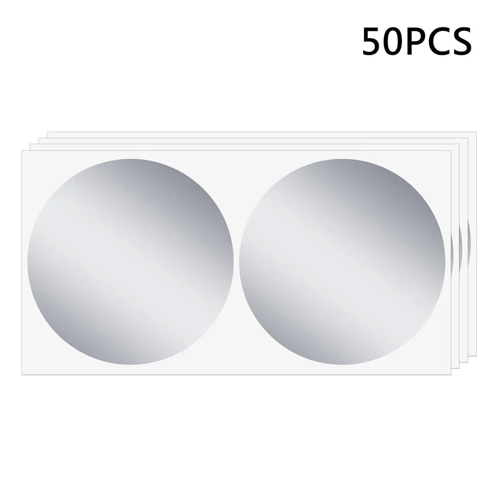 50pcs/ Pack 2" Inch, 50mm Gold Silver Scratch Off Stickers Labels for Lottery Tickets DI detail view