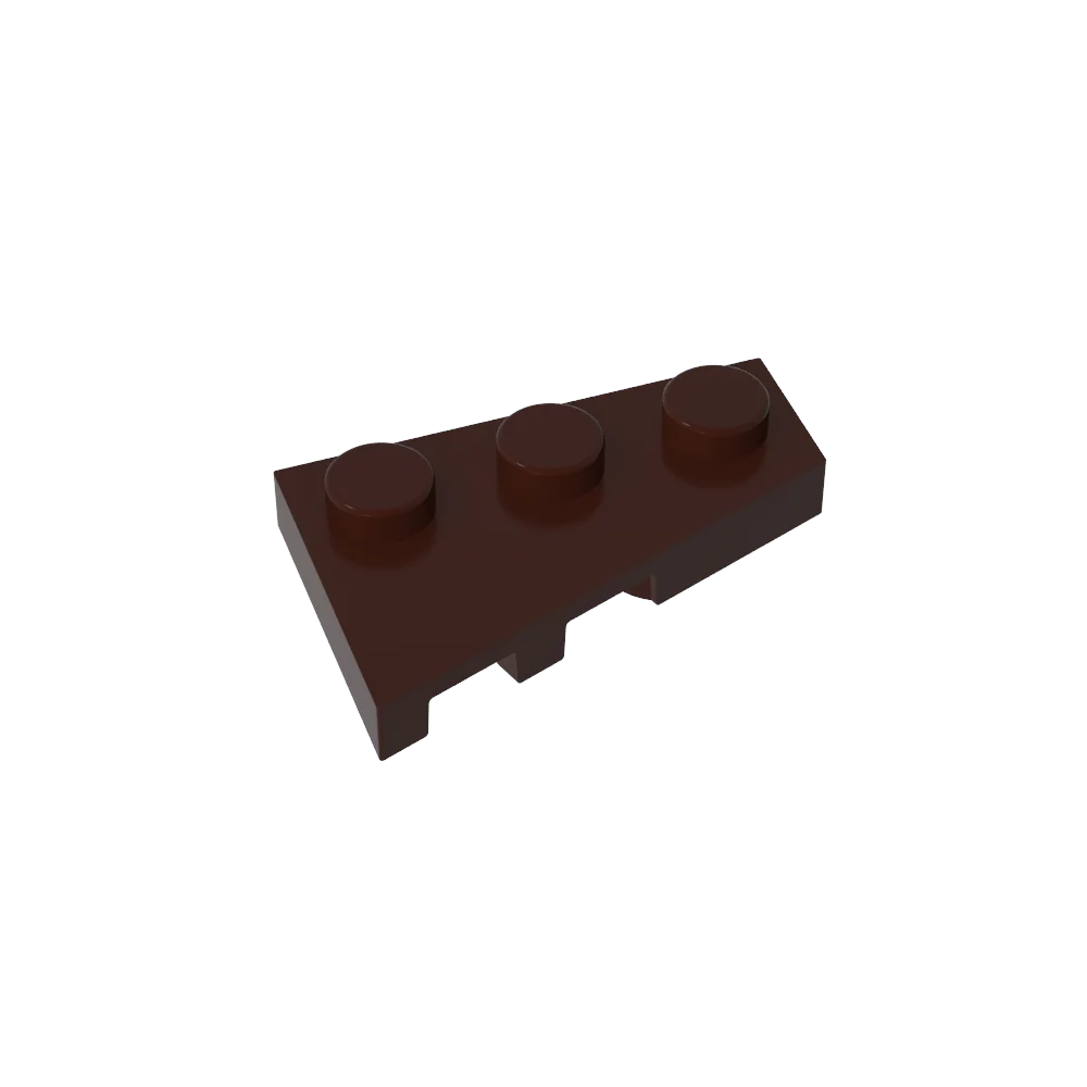 Gobricks GDS-547 Wedge Plate 3 x 2 Right | Compatible Building Block for DIY Creation alternate view
