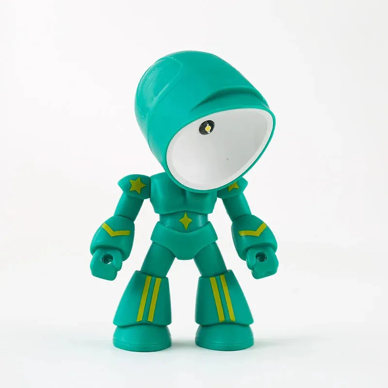 Mini Night Light LED Cartoon Hero Police Desktop Lamp | Cute Bedroom Decor for Kids alternate view
