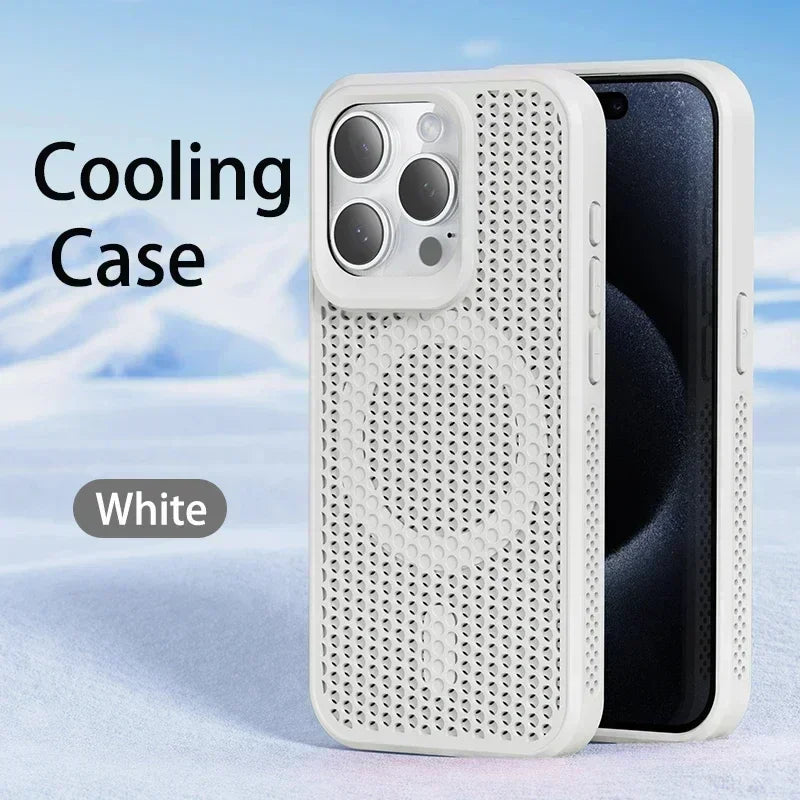 Cooling Heat Dissipation Phone Case For iPhone 17 18 16 15 14 13 12 11 Pro Max Breathabl detail view