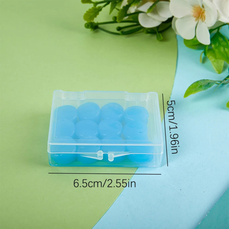 12 Pack Silicone Ear Plugs | Reusable Noise Reduction for Sleep, Swim, Study, and W additional angle