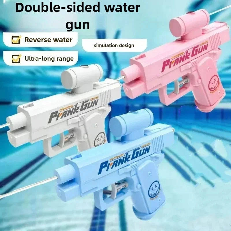 2-Way Reverse Splash Water Gun | Double Directional Prank Toy lifestyle view