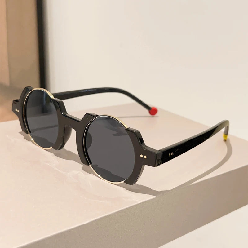 KAMMPT Round Sunglasses Men 2025 lifestyle view