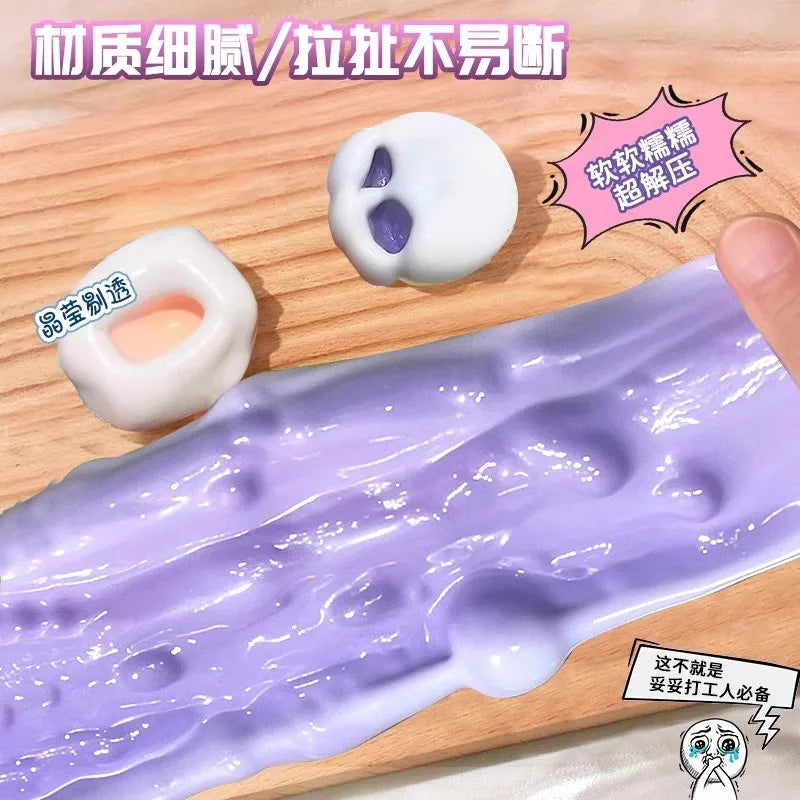 Moldable Squishy Toy Mochi Stress Relief Ball | Slow Rise DIY Air Pump Decompression S close-up view