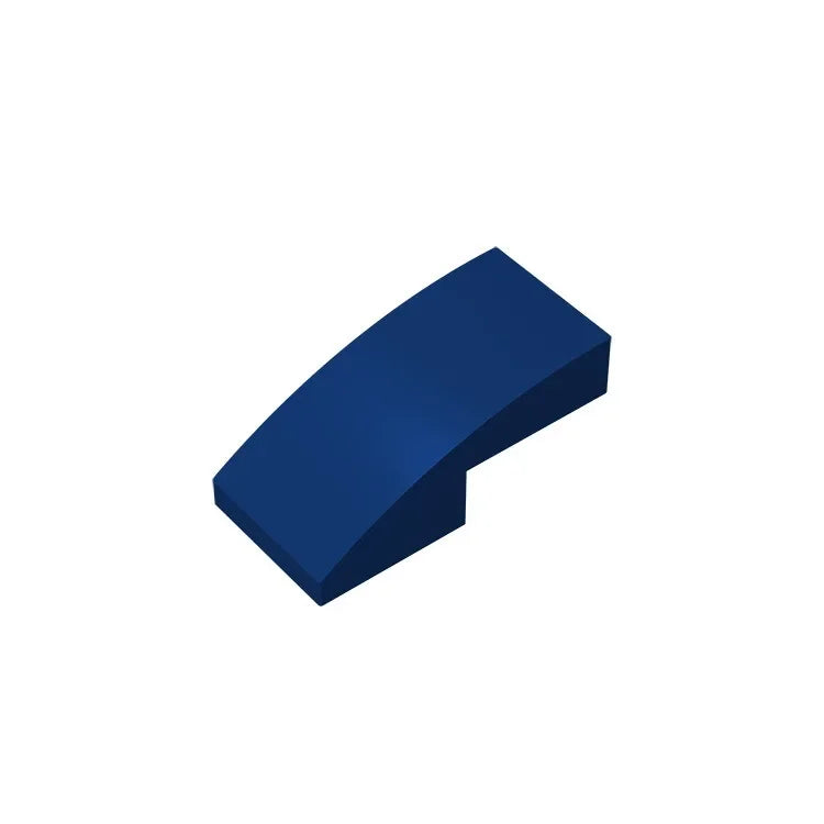 Gobricks GDS-795 Slope, Curved 2 x 1 Inverted | Compatible Building Block for DIY Proj close-up view