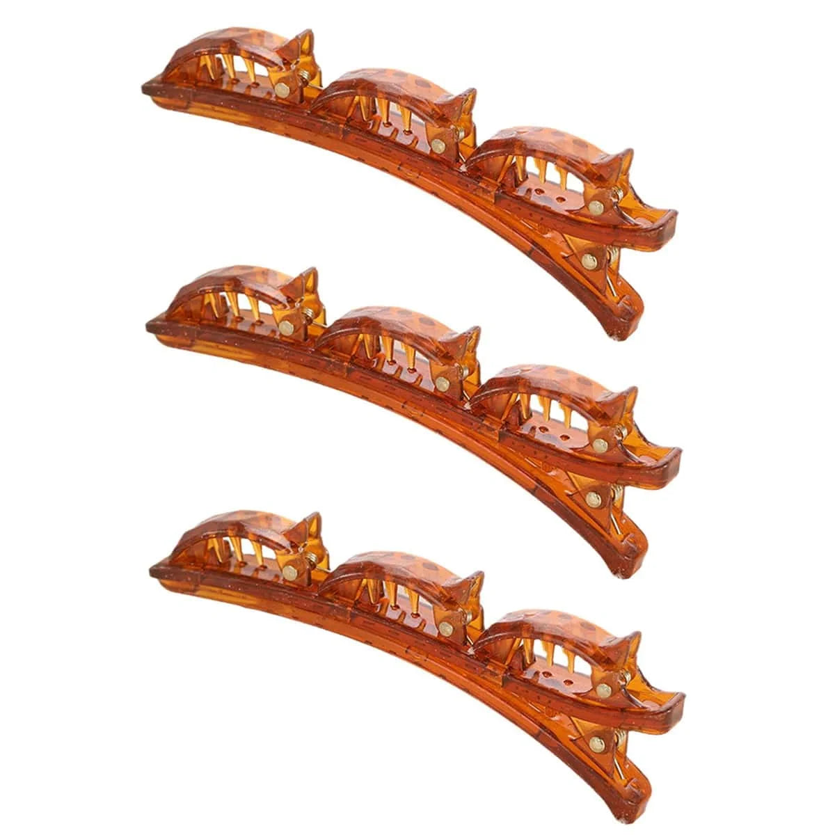 3 PCS Double Braiding Three-Word Clip Bangs Retro Style Hairpin Simple Hair Accessory fo detail view