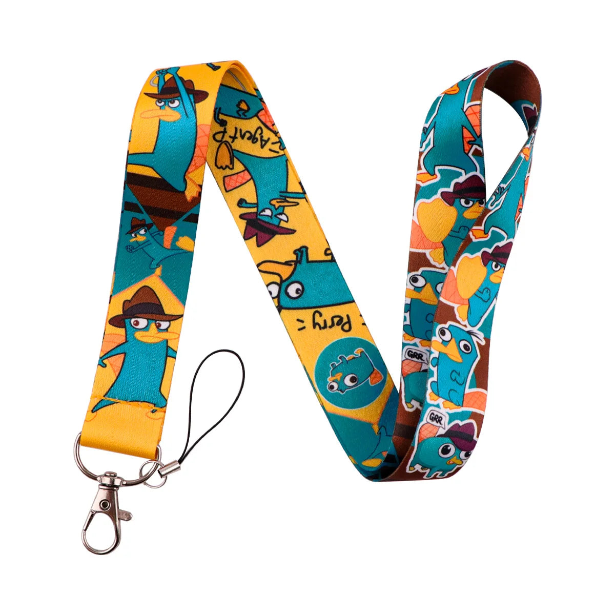 Cartoon Animal Keychain Lanyard | Anti-Lost Rope Strap for Keys detail view