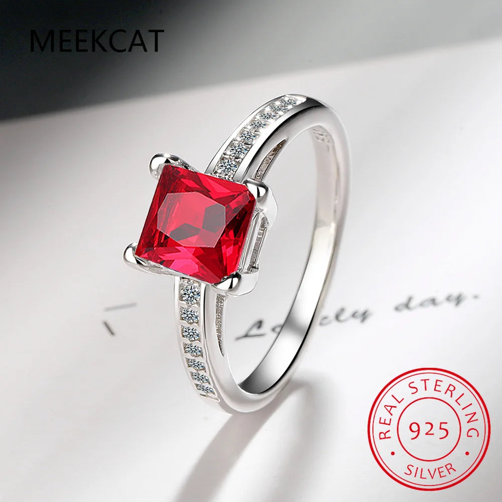 1CT 2CT Princess Cut D Vvs1 Moissanite Engagement Ring for Women Flawless Gemstone 10 lifestyle view