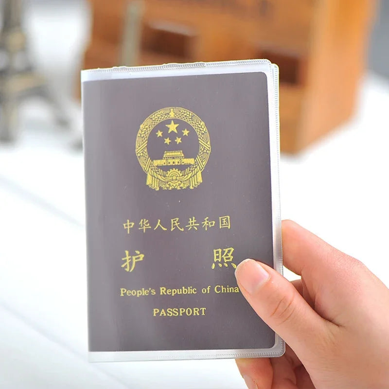 eTya Travel Waterproof Passport Holder | Transparent PVC ID and Credit Card Wallet additional angle