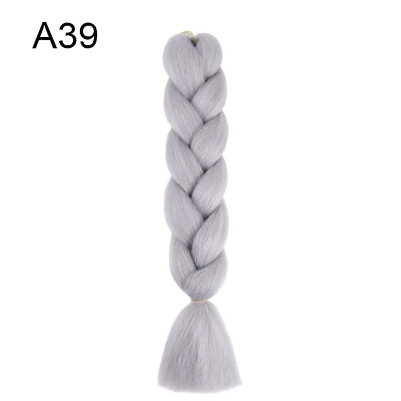 Synthetic Jumbo Braids Hair 24Inch Braiding Hair Extensions Ombre Fake Hair For Croch alternate view