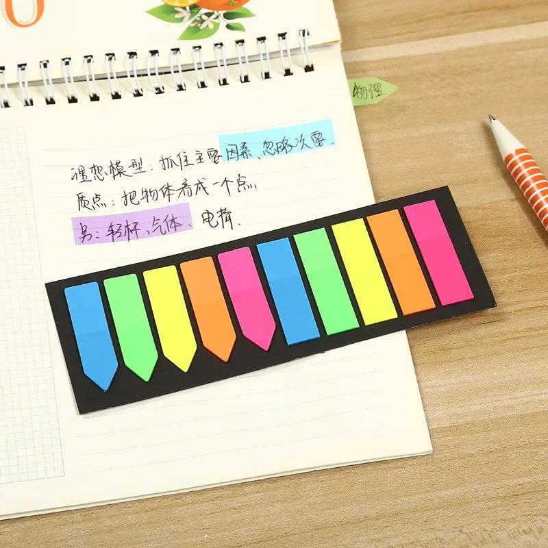 200 Sheets Fluorescent Self Adhesive Sticky Notes | Colorful Memo Pads for Study an additional angle