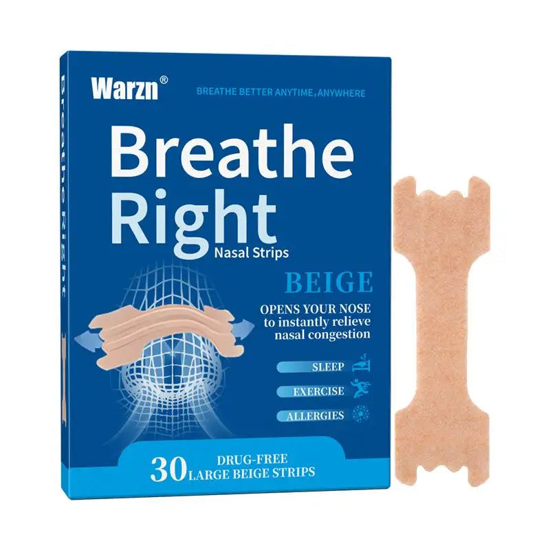 30 Pcs Anti Snoring Nasal Strips and Mouth Tape | Better Breathing for Snoring Reli additional angle