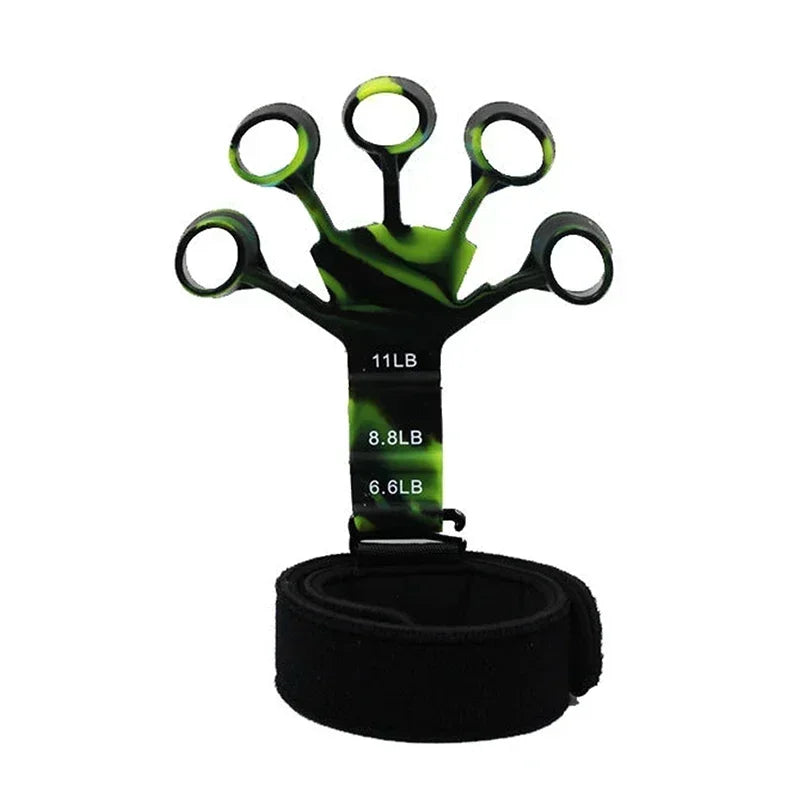 6 Level Finger Strengthener | Silicone Hand Grip Trainer for Guitar and Sports close-up view