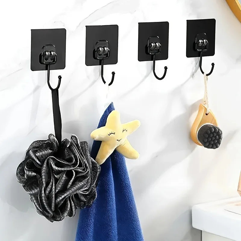5/10PCS Hook Strong Load-bearing Seamless Wall Mounted Suction Cup Hook No Punching Kitchen Bathroom