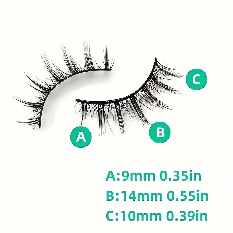 5 Pairs of Cartoon Style 3D False Eyelashes Fluffy and Soft for Natural Looking, Enhan close-up view