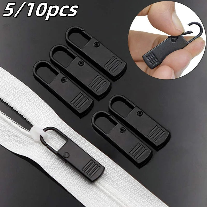 5/10PC Zipper Slider Puller Instant Zipper Repair Kit Replacement Broken Buckle Travel Bag Suitcase