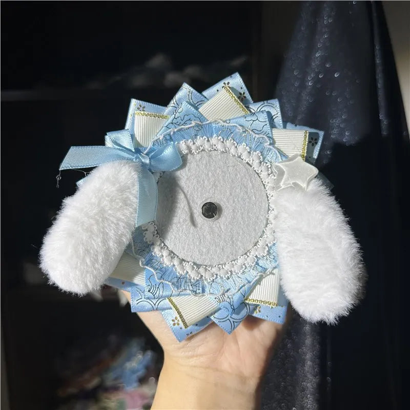 Cute Dog Badge Decor Base, Small Collection Itabag Ornament, Badge Accessory, 2D Anime close-up view