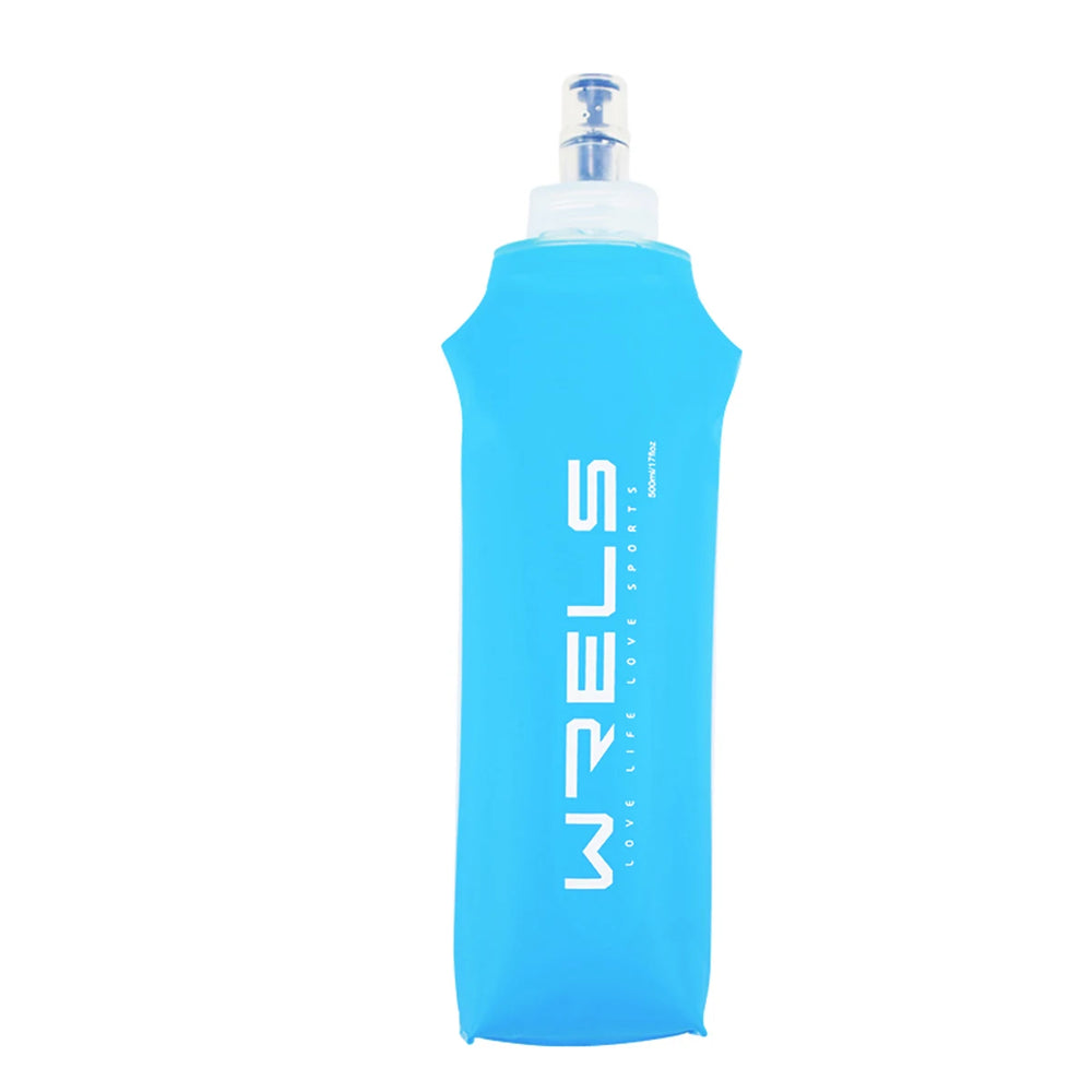 WRELS Camping Soft Water Bottle Drinking Sport Folding Bag Flask Outdoor Running Hydr lifestyle view