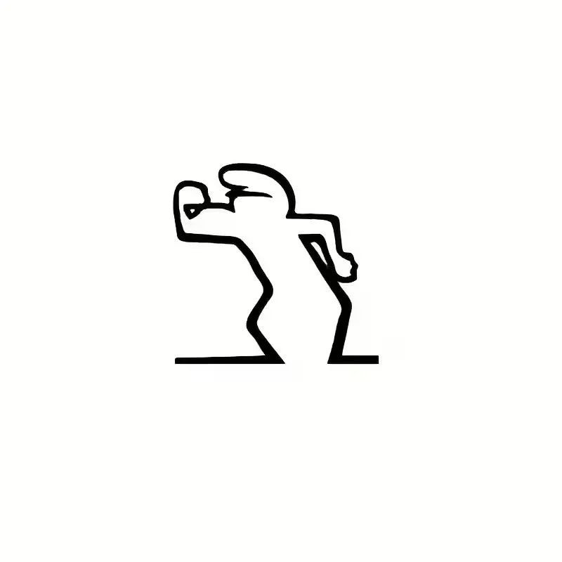 Minimalist La Linea Switch Sticker | Cartoon Power Switch Decal for Home Decor additional angle