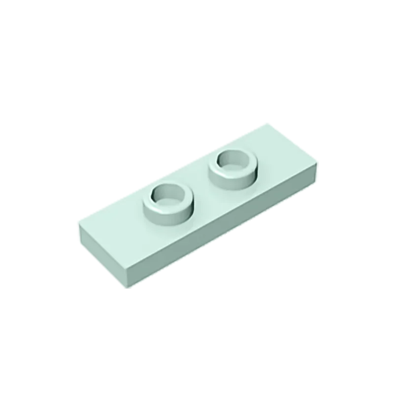 Gobricks GDS-1504 Plate, Modified 1 x 3 with 2 Studs (Double Jumper) | Compatible Buildi detail view