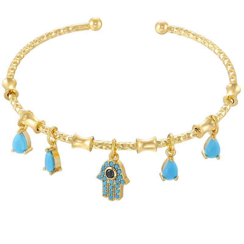 Candy Bracelet Ladies Golden Color Romantic Round Charm Bracelet Ladies Birthday Gift Me detail view