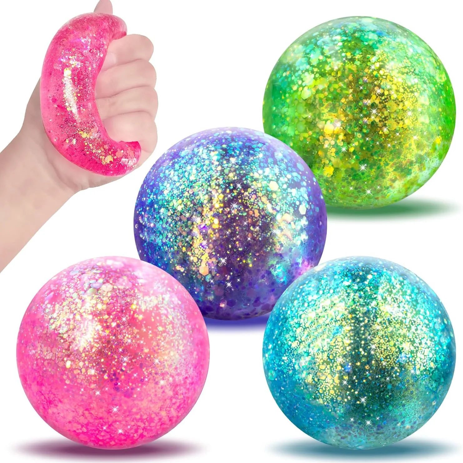 Maltose Colorful Aurora Stress Reliever Toy Cute Slow Rebound Squeezing Venting Toy for Children Adu