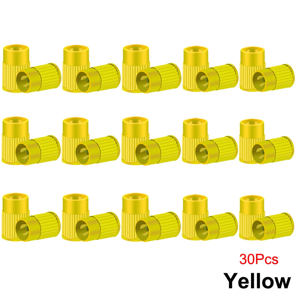Plastic Tire Valve Caps Built-in Valve Core Remover Tool Universal Stem Covers for Ca lifestyle view